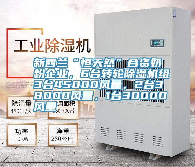 新西蘭“恒天然”合資奶粉企業(yè)，6臺(tái)轉(zhuǎn)輪除濕機(jī)組3臺(tái)45000風(fēng)量，2臺(tái)38000風(fēng)量，1臺(tái)30000風(fēng)量
