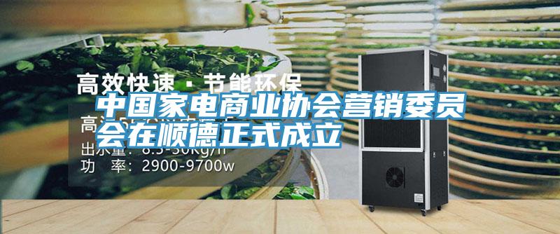 中國家電商業(yè)協會營銷委員會在順德正式成立