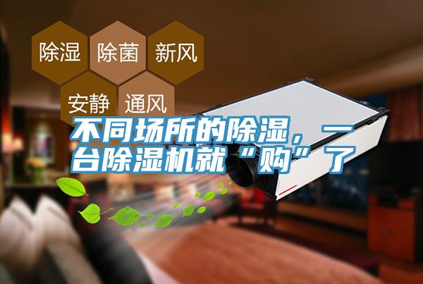 不同場所的除濕，一臺除濕機就“購”了