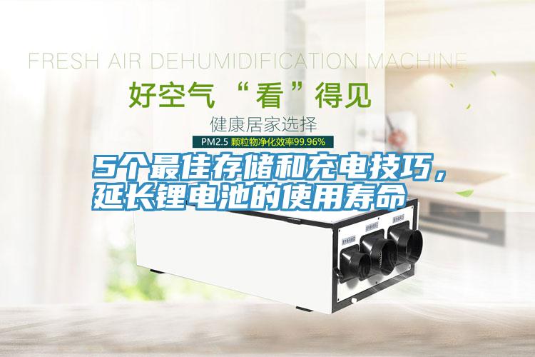 5個最佳存儲和充電技巧，延長鋰電池的使用壽命