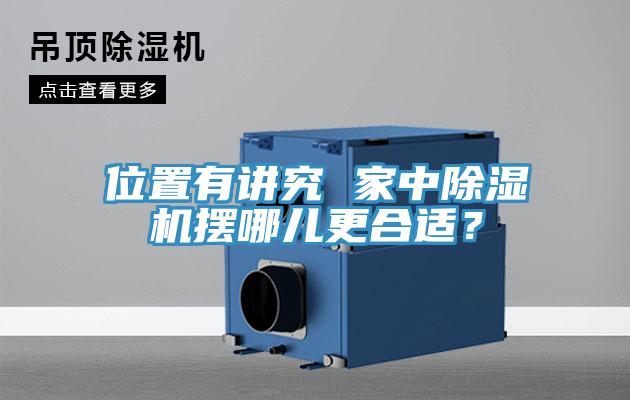位置有講究 家中除濕機擺哪兒更合適？