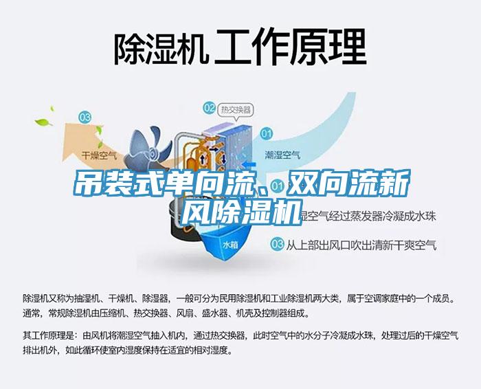 吊裝式單向流、雙向流新風(fēng)除濕機(jī)