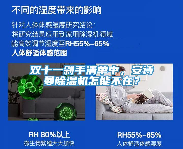 雙十一剁手清單中，安詩曼除濕機怎能不在？