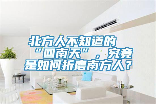 北方人不知道的“回南天”，究竟是如何折磨南方人？