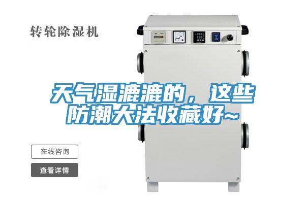 天氣濕漉漉的，這些防潮大法收藏好~