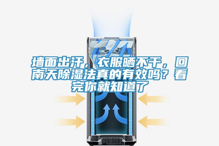 墻面出汗，衣服曬不干，回南天除濕法真的有效嗎？看完你就知道了