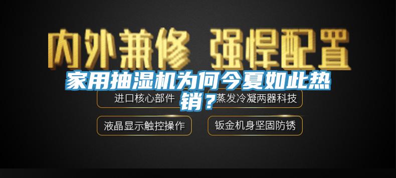 家用抽濕機為何今夏如此熱銷？