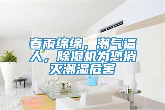 春雨綿綿，潮氣逼人，除濕機為您消滅潮濕危害