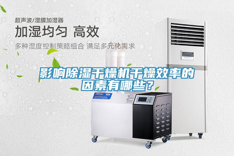 影響除濕干燥機干燥效率的因素有哪些？