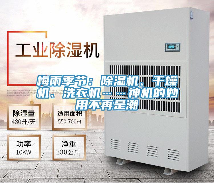 梅雨季節(jié)：除濕機(jī)、干燥機(jī)、洗衣機(jī)……神機(jī)的妙用不再是潮