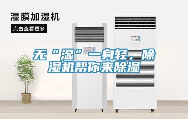 無“濕”一身輕，除濕機幫你來除濕