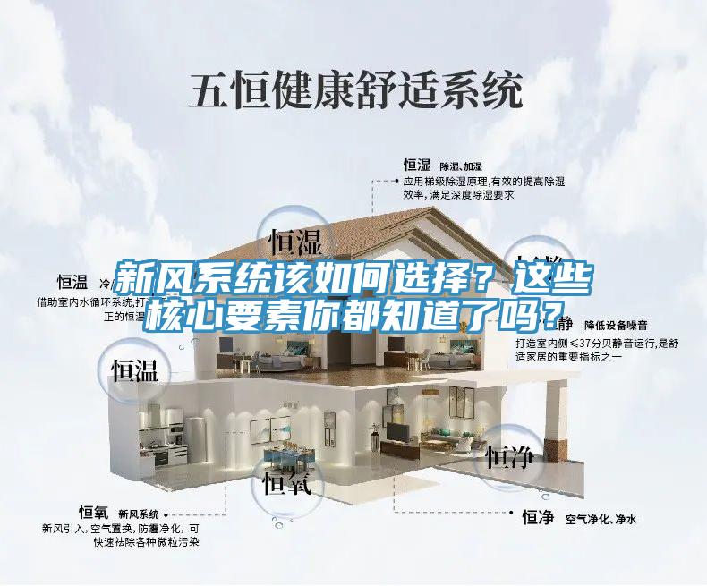 新風系統(tǒng)該如何選擇？這些核心要素你都知道了嗎？