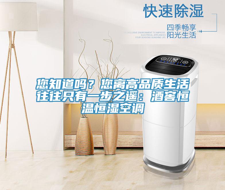 您知道嗎？您離高品質(zhì)生活往往只有一步之遙：酒窖恒溫恒濕空調(diào)