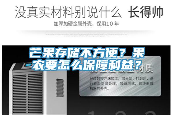 芒果存儲不方便？果農(nóng)要怎么保障利益？