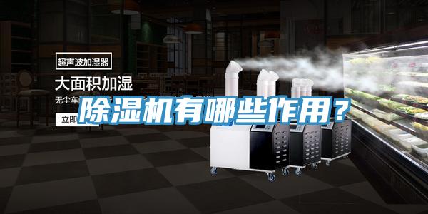 除濕機有哪些作用？