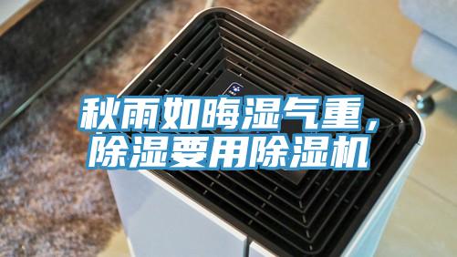 秋雨如晦濕氣重，除濕要用除濕機(jī)