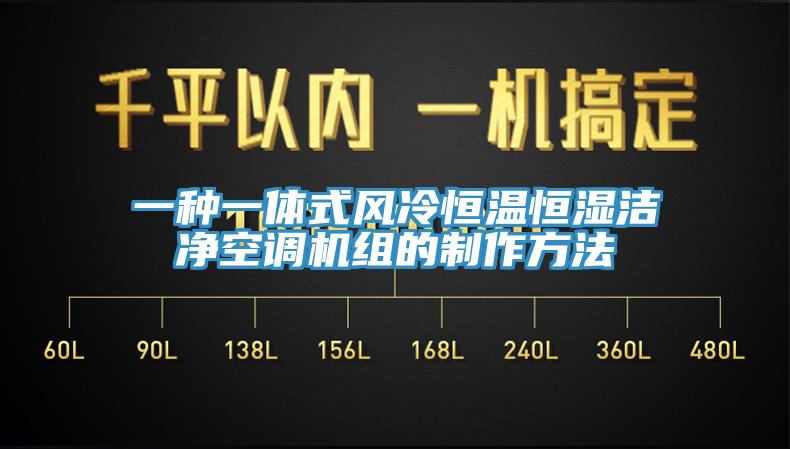 一種一體式風(fēng)冷恒溫恒濕潔凈空調(diào)機組的制作方法
