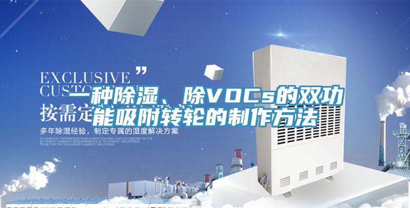 一種除濕、除VOCs的雙功能吸附轉(zhuǎn)輪的制作方法