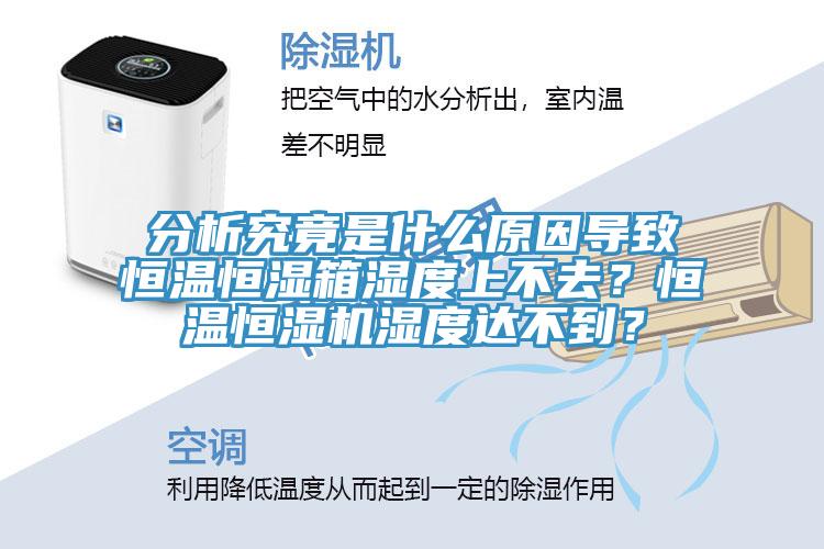 分析究竟是什么原因導致恒溫恒濕箱濕度上不去？恒溫恒濕機濕度達不到？