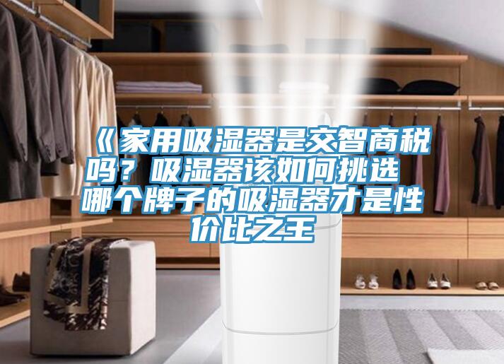 《家用吸濕器是交智商稅嗎？吸濕器該如何挑選 哪個牌子的吸濕器才是性價比之王