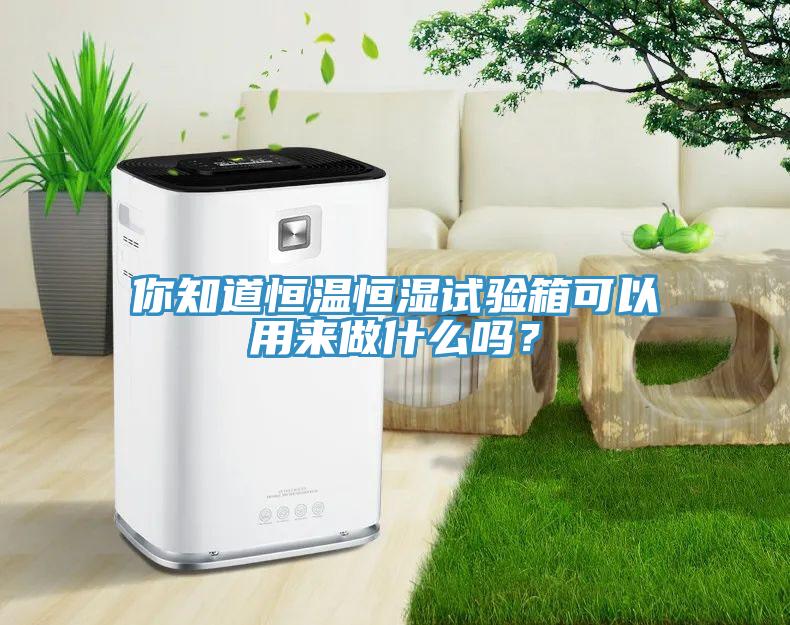 你知道恒溫恒濕試驗箱可以用來做什么嗎？
