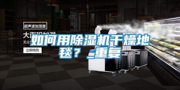 如何用除濕機干燥地毯？_重復