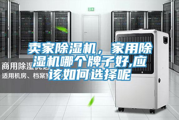 賣家除濕機，家用除濕機哪個牌子好,應該如何選擇呢