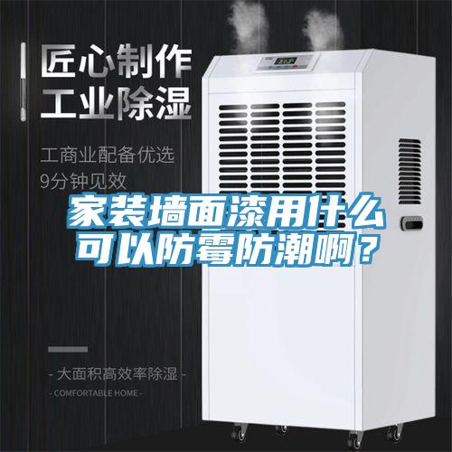 家裝墻面漆用什么可以防霉防潮??？