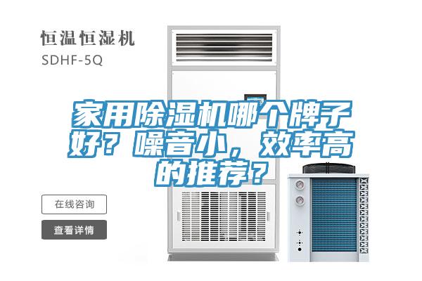 家用除濕機(jī)哪個(gè)牌子好？噪音小，效率高的推薦？