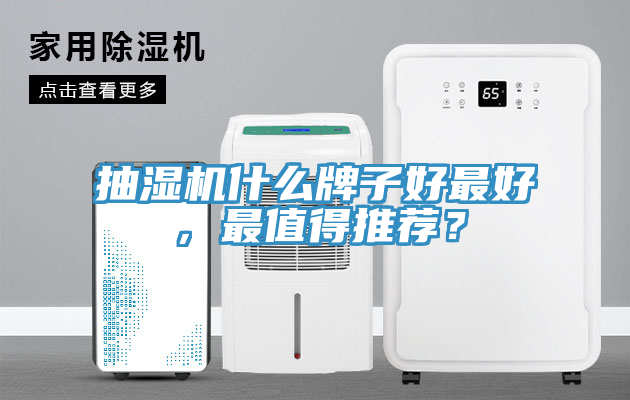 抽濕機什么牌子好最好，最值得推薦？