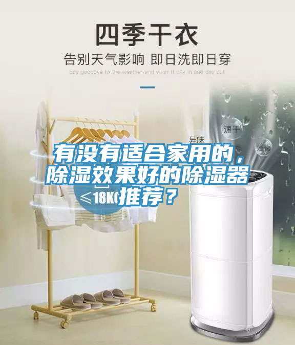 有沒有適合家用的，除濕效果好的除濕器推薦？