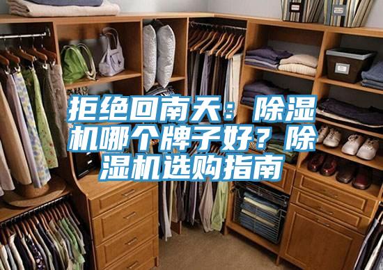 拒絕回南天：除濕機哪個牌子好？除濕機選購指南