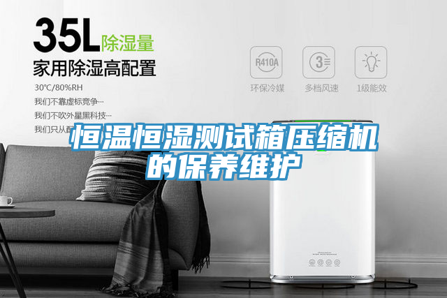 恒溫恒濕測試箱壓縮機的保養(yǎng)維護(hù)