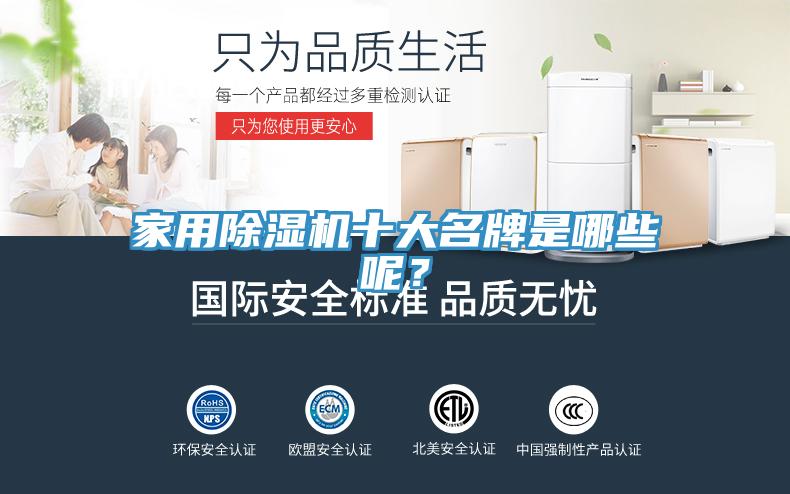 家用除濕機十大名牌是哪些呢？