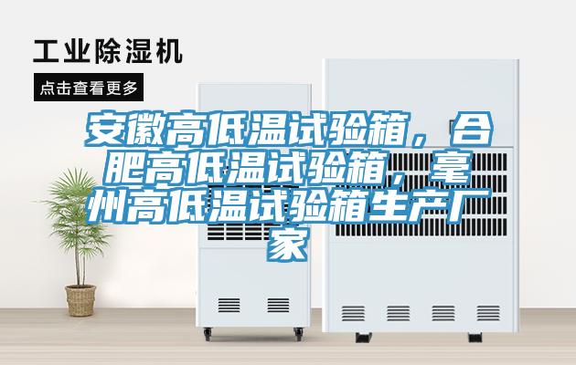 安徽高低溫試驗(yàn)箱，合肥高低溫試驗(yàn)箱，毫州高低溫試驗(yàn)箱生產(chǎn)廠家