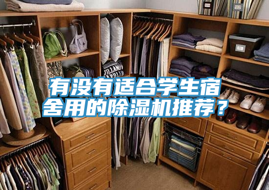 有沒有適合學生宿舍用的除濕機推薦？