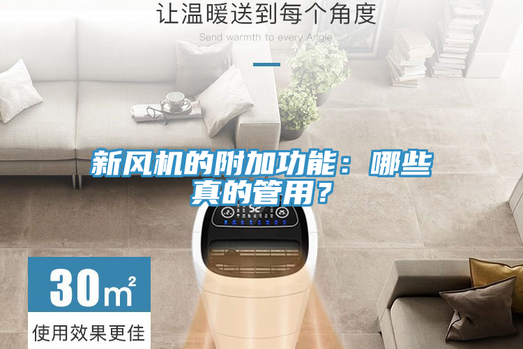 新風機的附加功能：哪些真的管用？
