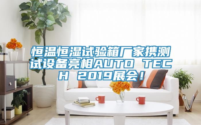 恒溫恒濕試驗(yàn)箱廠家攜測(cè)試設(shè)備亮相AUTO TECH 2019展會(huì)！