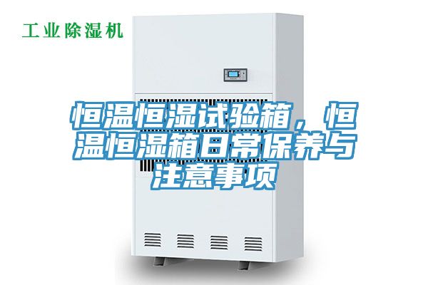 恒溫恒濕試驗箱，恒溫恒濕箱日常保養(yǎng)與注意事項