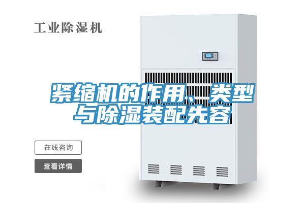 緊縮機(jī)的作用、類(lèi)型與除濕裝配先容