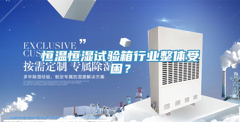 恒溫恒濕試驗(yàn)箱行業(yè)整體受困？