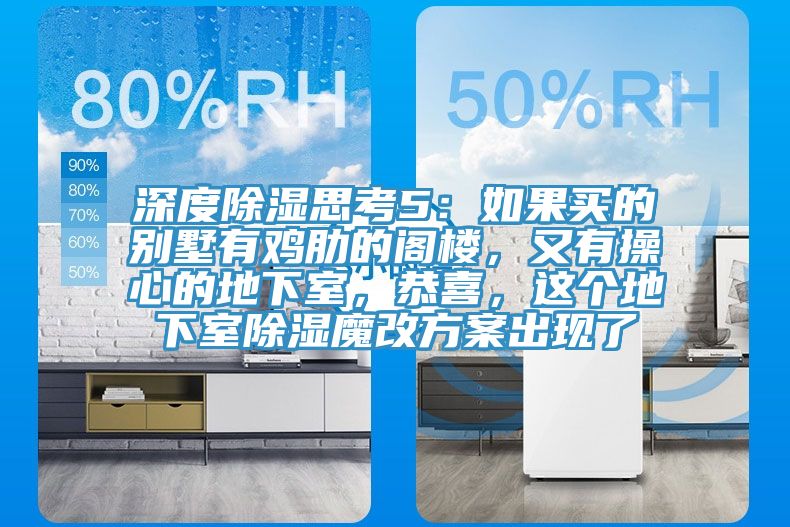 深度除濕思考5：如果買的別墅有雞肋的閣樓，又有操心的地下室，恭喜，這個(gè)地下室除濕魔改方案出現(xiàn)了