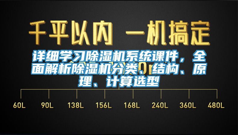 詳細(xì)學(xué)習(xí)除濕機(jī)系統(tǒng)課件，全面解析除濕機(jī)分類(lèi)、結(jié)構(gòu)、原理、計(jì)算選型