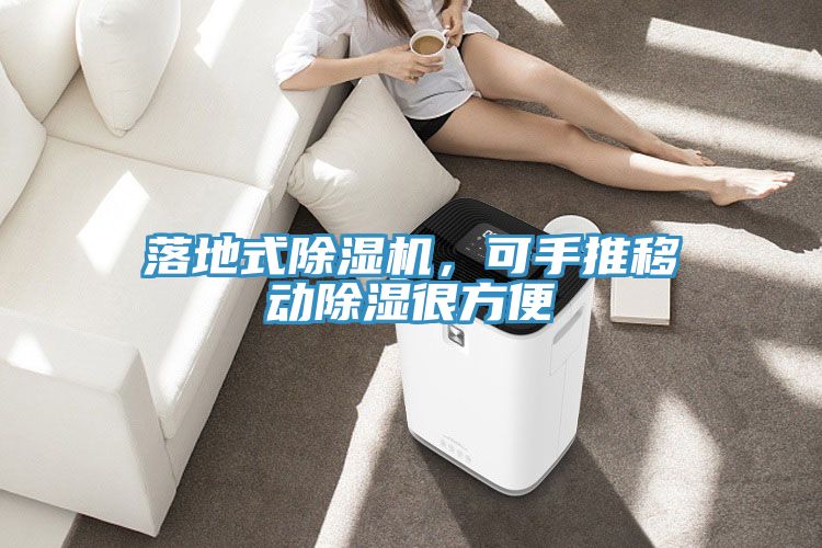 落地式除濕機，可手推移動除濕很方便