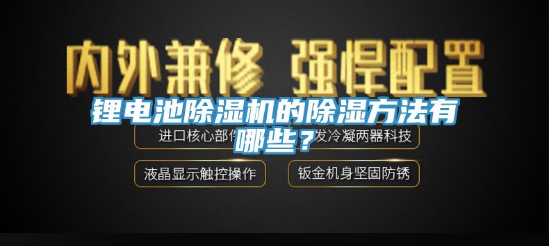 鋰電池除濕機(jī)的除濕方法有哪些？