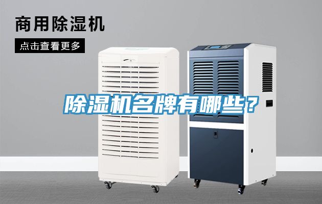 除濕機名牌有哪些？