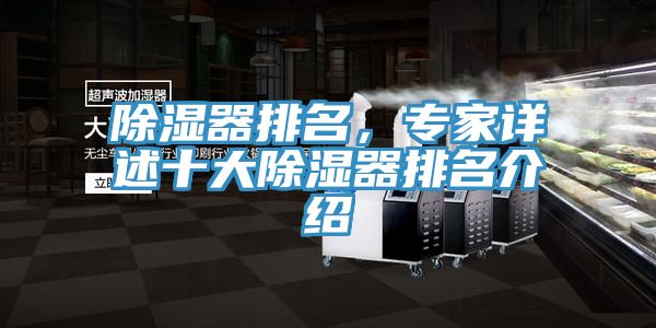 除濕器排名，專家詳述十大除濕器排名介紹