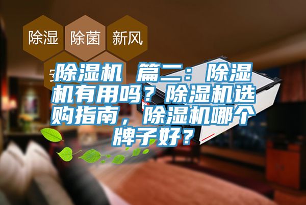 除濕機(jī) 篇二：除濕機(jī)有用嗎？除濕機(jī)選購指南，除濕機(jī)哪個牌子好？