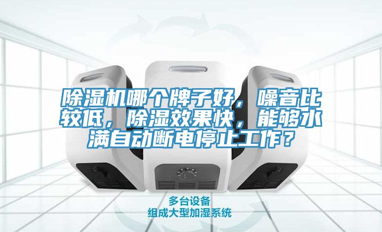 除濕機(jī)哪個(gè)牌子好，噪音比較低，除濕效果快，能夠水滿自動(dòng)斷電停止工作？
