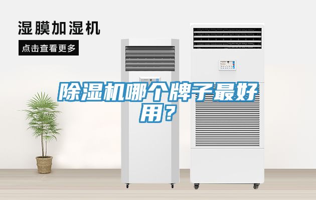 除濕機哪個牌子最好用？